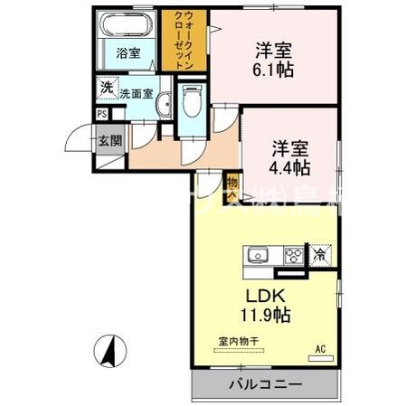 SAKURAIIの物件間取画像